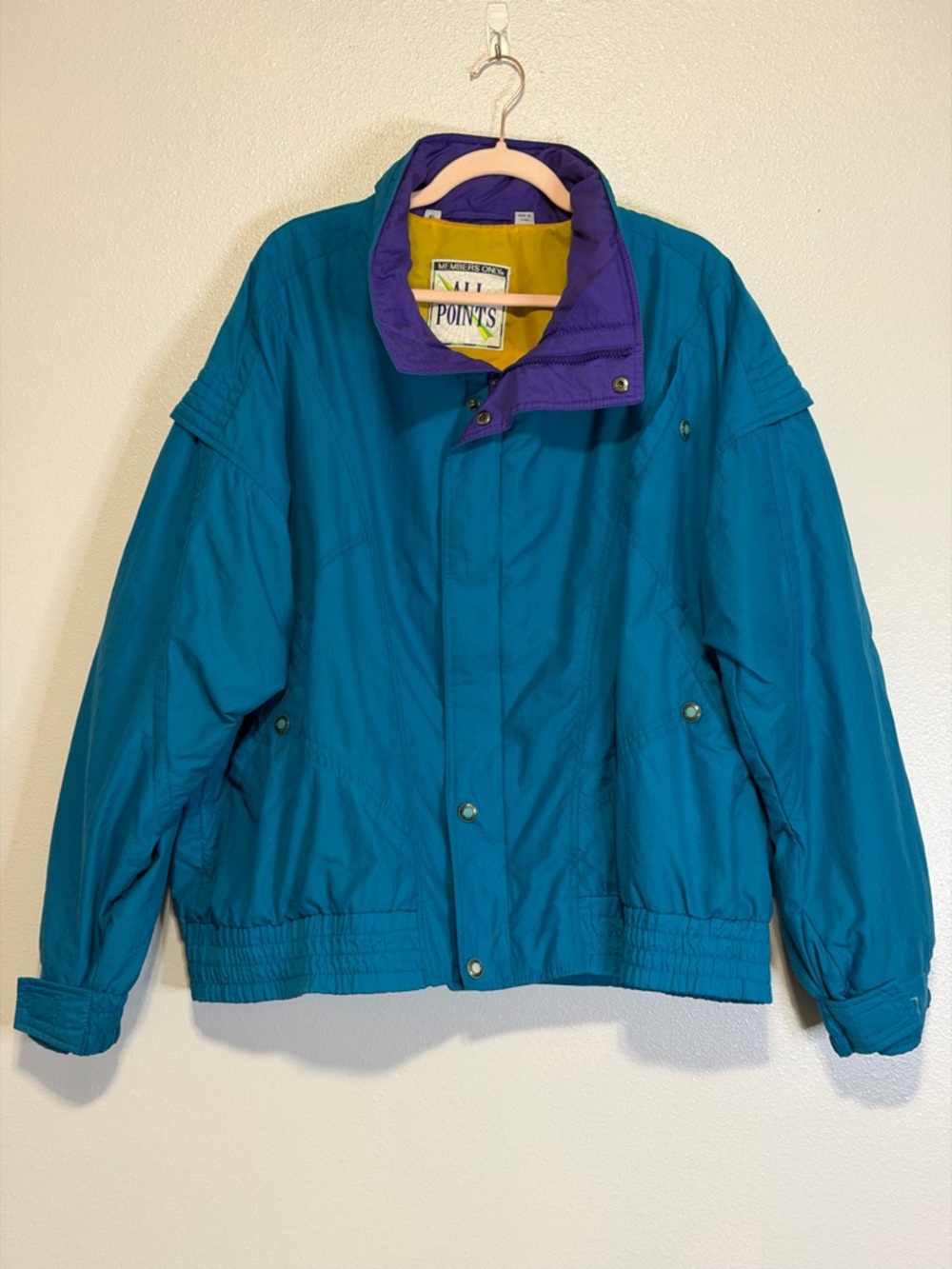 Retro 1980’s All Points Members Only Teal Jacket